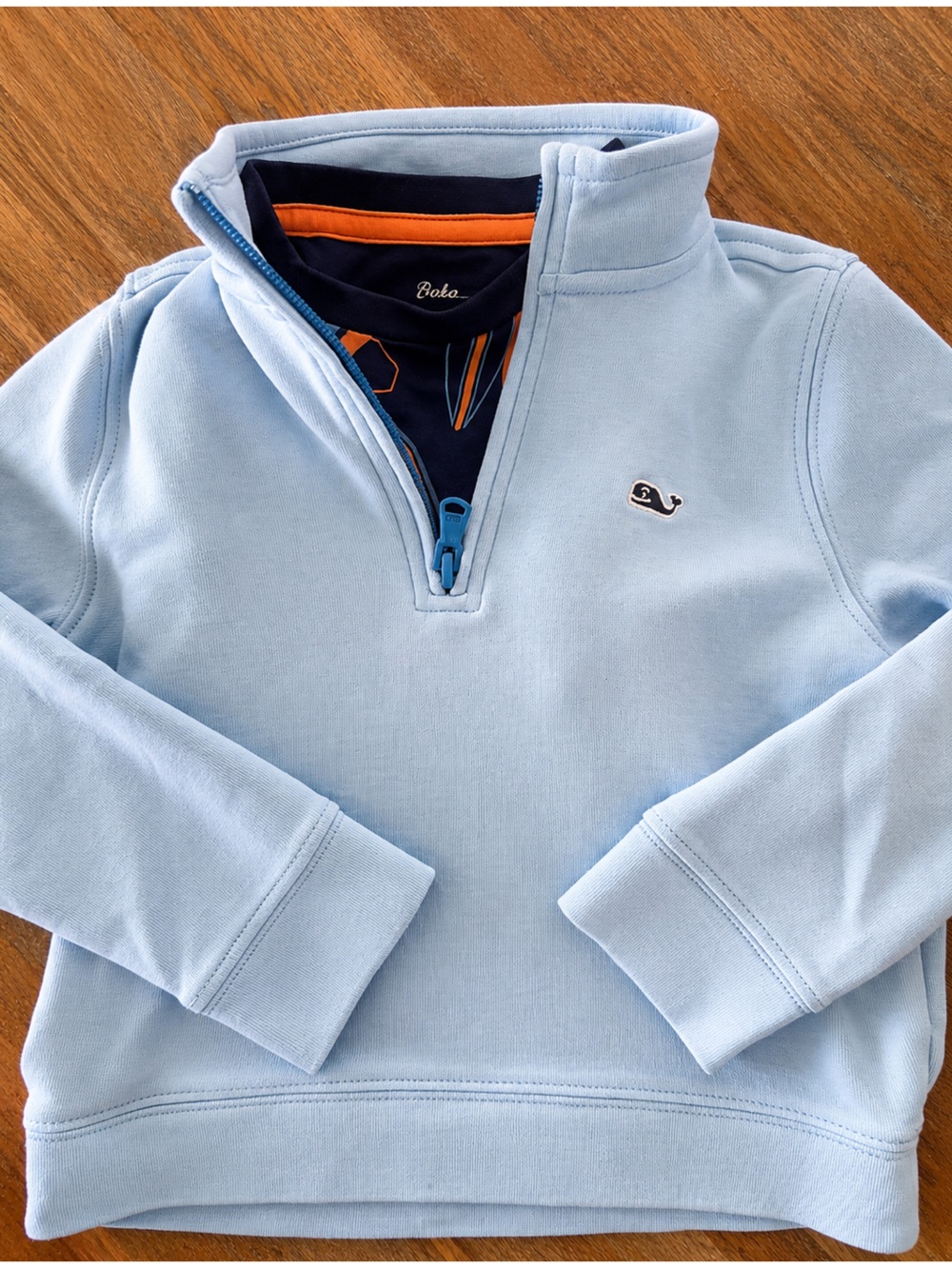 Vineyard Vines & Tommy Bahama Boys 4T Bundle Quarter Zip + Surfboard Tee - Picture 3 of 9